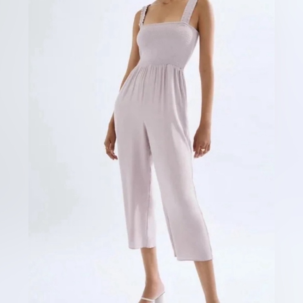 Aritzia Wilfred Chianti Jumpsuit in Gull Grey